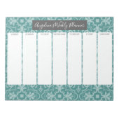 Wochenplaner - Modernes Bauernhaus Muster Notizblock (Vorderseite)