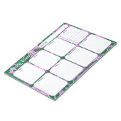 Wochenplaner Notepad | Jungle Blätter Muster Notizblock (angewinkelt)