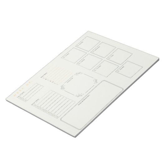 Wochenplaner Notepad Notizblock (angewinkelt)