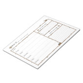Wochenplaner Notepad Notizblock (angewinkelt)