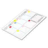 Wochenplaner Notepad, Weekly To Do List Notizblock (angewinkelt)