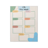 Wochenplaner Notizblock (Rotiert)