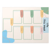 Wochenplaner Notizblock (Vorderseite)