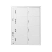 Wochenplaner, Notizblock (Rotiert)