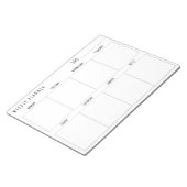 Wochenplaner, Notizblock (angewinkelt)