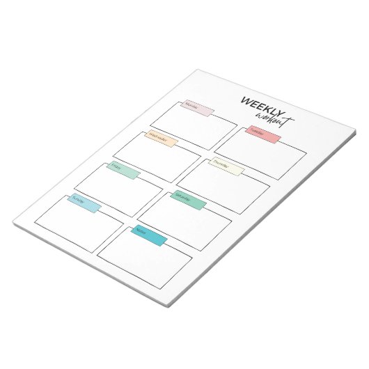 Wochenplaner Notizblock (angewinkelt)