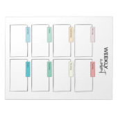 Wochenplaner Notizblock (Vorderseite)