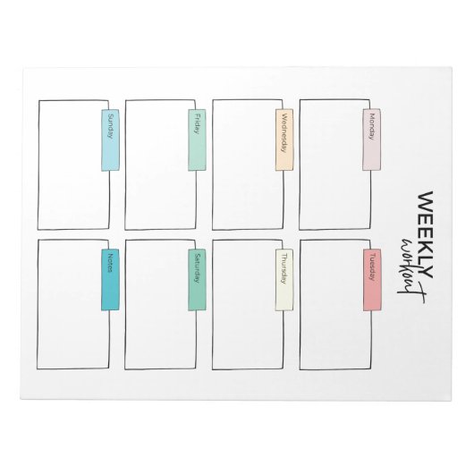 Wochenplaner Notizblock (Vorderseite)