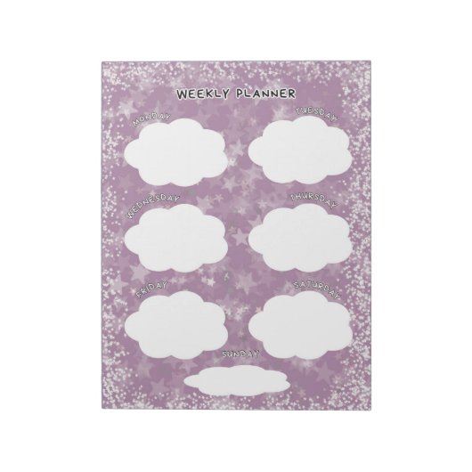 Wochenplaner Notizblock (Rotiert)