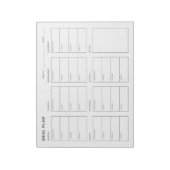 Wochenplaner Notizblock (Rotiert)