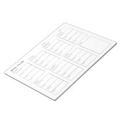 Wochenplaner Notizblock (angewinkelt)