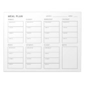 Wochenplaner Notizblock (Vorderseite)