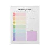 Wochenplaner Notizblock (Rotiert)