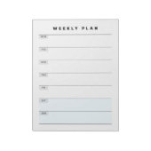 Wochenplaner Notizblock (Rotiert)