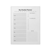 Wochenplaner Notizblock (Rotiert)