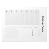 Wochenplaner Notizblock (Vorderseite)