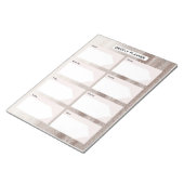 Wochenplaner Pastelltöne Notizblock (angewinkelt)