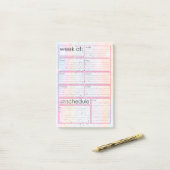 Wochenplaner Post-it®-Hinweise Post-it Klebezettel (Auf Schreibtisch)