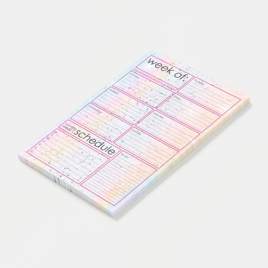 Wochenplaner Post-it®-Hinweise Post-it Klebezettel (angewinkelt)