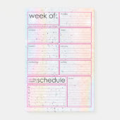Wochenplaner Post-it®-Hinweise Post-it Klebezettel (Vorderseite)