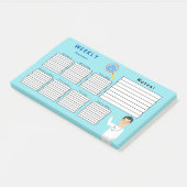 WOCHENPLANER POST-IT KLEBEZETTEL (angewinkelt)