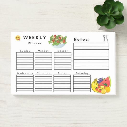 WOCHENPLANER POST-IT KLEBEZETTEL (Büro)