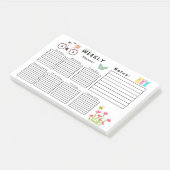 WOCHENPLANER POST-IT KLEBEZETTEL (angewinkelt)