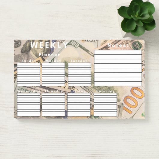 WOCHENPLANER POST-IT KLEBEZETTEL (Büro)