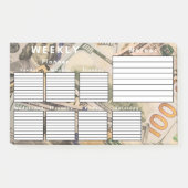 WOCHENPLANER POST-IT KLEBEZETTEL (Vorderseite)