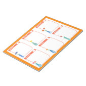 Wochenplaner Rose Bouquet Orange Notizblock (angewinkelt)