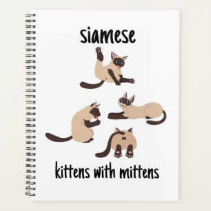 Wochenplaner, siamesische Katze Planer