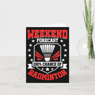 Wochenprognose: 100% Chance auf Badminton - Shuttl Karte