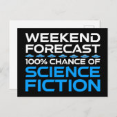 Wochenprognose - 100 % Chance auf Science Fiction Postkarte (Vorne/Hinten)