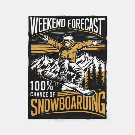 Wochenprognose: 100% Chance auf Snowboarden - Sno Fleecedecke (Vorderseite)