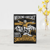 Wochenprognose: 100% Chance auf Snowboarden - Sno Karte (Gelbe Blume)