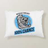 Wochenprognose 100% Chance T - Shirt Dekokissen (Vorderseite)