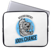 Wochenprognose 100% Chance T - Shirt Laptopschutzhülle (Vorderseite)
