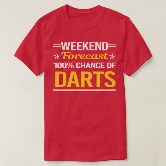Wochenprognose 100 Darts T-Shirt (Design vorne)