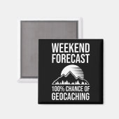 Wochenprognose - 100% Geocaching-Chance Magnet (Vorderseite/Rückseite)