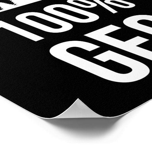 Wochenprognose - 100% Geocaching-Chance Poster (Ecke)