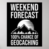 Wochenprognose - 100% Geocaching-Chance Poster (Vorne)
