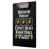 Wochenprognose Basketball und Bier Klemmbrett (Links)