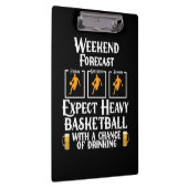Wochenprognose Basketball und Bier Klemmbrett (Rechts)