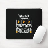 Wochenprognose Basketball und Bier Mousepad (Mit Mouse)