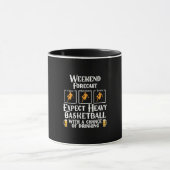 Wochenprognose Basketball und Bier Tasse (Zentrum)