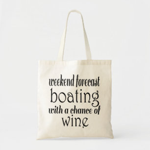 Wochenprognose Bootfahren und Wein Tragetasche