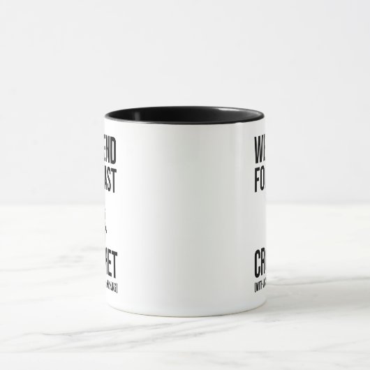 Wochenprognose - Crochet Tasse (Zentrum)