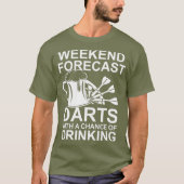 Wochenprognose Darts Beer T Shirt (Vorderseite)