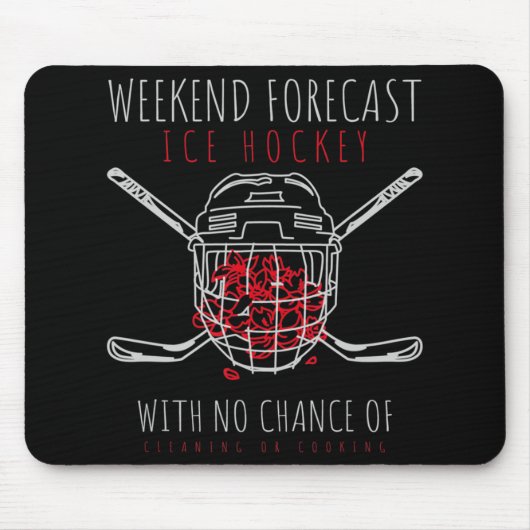 Wochenprognose Eishockey-Mama Mousepad (Vorne)