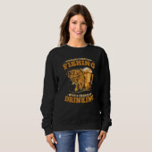 Wochenprognose Fischerei mit Chance zu trinken Sweatshirt (Vorne ganz)